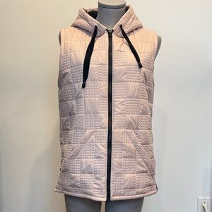 🌸 Blush Quilted Hooded Vest Medium Large